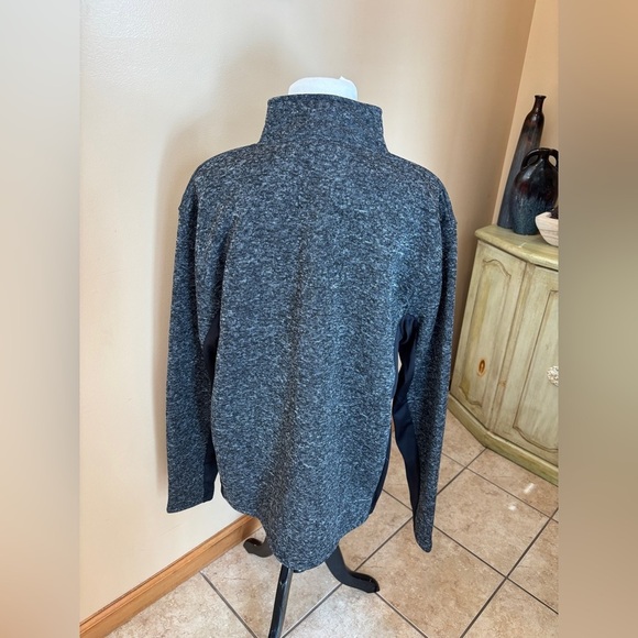 Ducks Unlimited Jacket Large Heathered Gray Full Zip Fleece Size XL - Picture 2 of 6